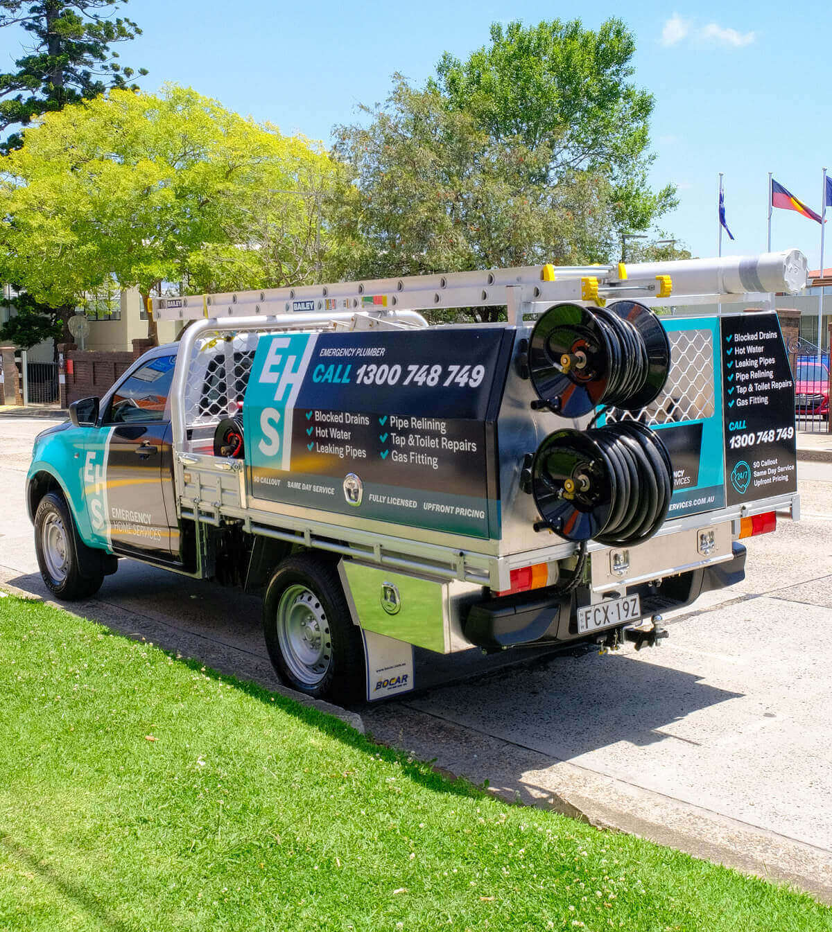 emergency plumber truck